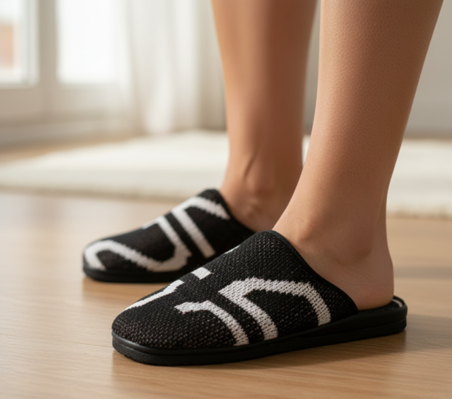 PANTUFLAS NEGRAS