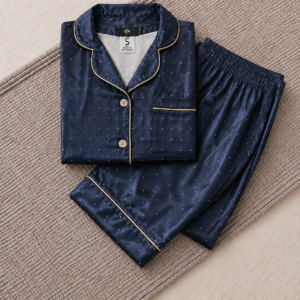 Pijama Satin - Azul